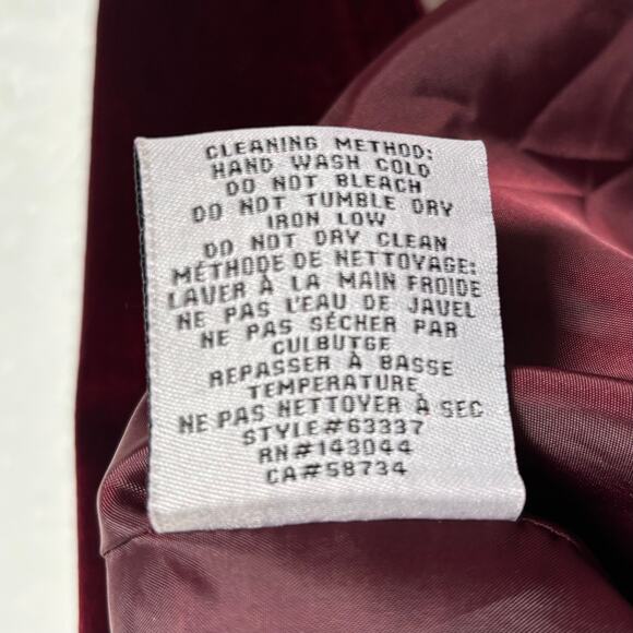 Badgley Mischka Belle Velvet Moto Jacket Size Large - Picture 5 of 5